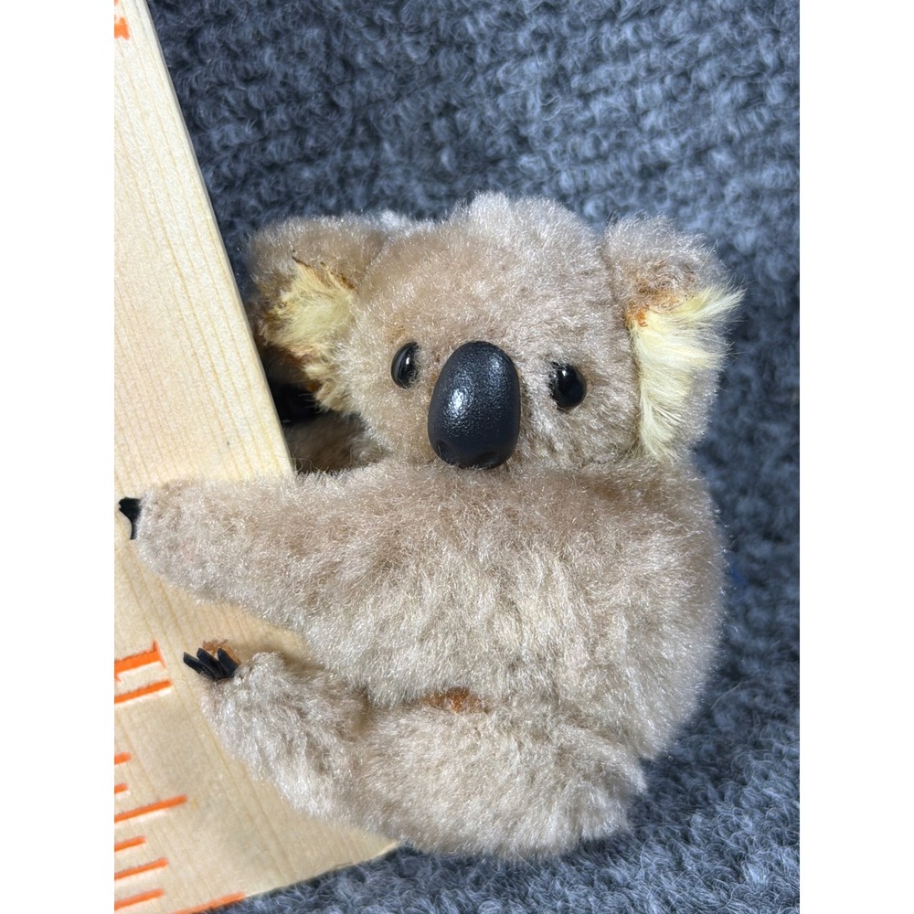 Vintage 1980s Koala Clip On Plush Toy Set of 2 Retro Fuzzy Pencil Huggers - Picture 4 of 6